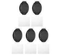 PATIKIL 40.5mm Lens Cap, 5 Pack Sides Pinch Snap Camera Lens Cover for Front Lens with Cloth, Suitable for 40.5mm Thread Universal DSLR Lenses for Nikon, for Fujifilm, for Pentax