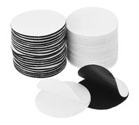PATIKIL 40 Pairs Adhesive Hook and Loop Fasteners Tape, Round Dia 6cm Heavy Referee Patch Duty Sticky Back Dots Pad for Office Home Wall Mounting Decor Carpet Fixing, White, Black