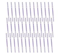 PATIKIL 40 Pcs Loose-Leaf Paper Binding Clamps, Purple Plastic Paper Organizers Notebook Fasteners Reusable Prong Binder Clip for Home Office File Report Chart Documents