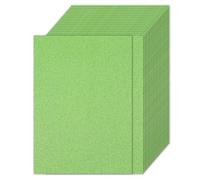 PATIKIL 40 Sheets Light Green Glitter Cardstock Paper, A4 (8.3x11.7 Inch), 250gsm, Perfect for Decorating, Packaging, Cards, Labels, Invitations, Scrapbooking, Gift Boxes, Cake Decorations