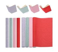 PATIKIL 40"x16" Bookbinding Cloth, 4Pcs Book Cover Repair Cloth for Book Arts Sewing DIY Craft, Red/Pink/Purple/Green
