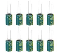 PATIKIL 400V 33uF Electrolytic Capacitors, 10Pcs 13x20mm Aluminum High Frequency Electrolytic Capacitors for TV, LCD Monitor, Refrigerator, Circuit Boards, Green