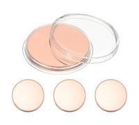 PATIKIL 40mm Blank Coins for Engraving, 4pcs Coin Blanks Laser Engraving Blanks Custom Challenge Coins Metal Disc Tags Circle Round Stamping Plate, Mirror, Copper Tone