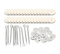 PATIKIL 40mm Doll Joints, 16 Set Removable Cotter Pin Joints Connector and Fiberboard Tray for Bear Limbs Making Head DIY Crafts Accessories