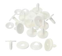 PATIKIL 40mm Doll Joints, 20 Set Plastic Removable Animal Joints Connector Engage Bolt for Bear Soft Limbs Making Head Joints DIY Crafts Accessories, White