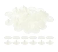 PATIKIL 40mm Doll Joints, 30 Set Plastic Removable Animal Joints Connector Engage Bolt for Bear Limbs Making Head Joints DIY Crafts Accessories, White