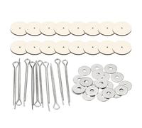 PATIKIL 40mm Doll Joints, 8 Set Removable Cotter Pin Joints Connector and Fiberboard Tray for Bear Limbs Making Head DIY Crafts Accessories