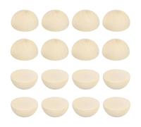 PATIKIL 40mm Half Wood Beads, 20 Pack Unfinished Natural Wooden Beads Round Split Wood Balls for Craft Art Ornaments Painting