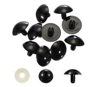 PATIKIL 40mm Safety Eyes, 30 Pcs Plastic Craft Eyes with Protective Film Safety Eyes with Washers for Stuffed Animals Crochet DIY Craft Making, Black