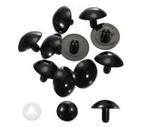 PATIKIL 40mm Safety Eyes, 40 Pcs Plastic Craft Eyes with Protective Film Safety Eyes with Washers for Stuffed Animals Crochet Toys Dolls DIY Craft Making, Black