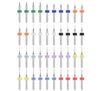 PATIKIL 40Pcs 0.1mm-1mm Micro Drill Bits Set Carbide Tungsten Steel 135° Mini Small Bits Print Circuit Board Drilling Tool for CNC Engraving Precision Machinery