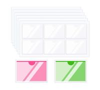 PATIKIL 40Pcs Label Holders Adhesive Label Pockets, 2.4x1.6inch Index Card Pockets Card Tag Holder for Note Card Storage Bin Bookshelf Mailbox, Clear