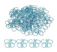 PATIKIL 40pcs Paper Clip, Butterfly Shape Paper Clip Small Cute Rust-Proof Metal Strong Durable Bulk for Office Home, 35mm, Blue
