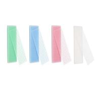 PATIKIL 40Pcs Washi Tape Cards, 5.9 x 2 Inch Washi Tape Boards Storage Organizer PVC Sample Board with Arc Corner for Scrapbooking Journal Home Supplies DIY Crafts, Pink/Blue/Green/Blank