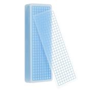 PATIKIL 40Pcs Washi Tape Cards, 5.9 x 2 Inch Washi Tape Boards Storage Organizer PVC Sample Board with Arc Corner for Scrapbooking Journal Home Supplies DIY Crafts, Blue