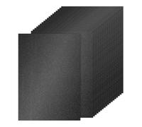 PATIKIL 40Sheets Black Glitter Cardstock Paper, A4(8.3x11.7 Inch) 250gsm Premium Sparkly Paper Craft Cardstock Paper for Scrapbook Card Making DIY Art Projects Wedding Party