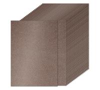PATIKIL 40Sheets Brown Glitter Cardstock Paper, A4(8.3x11.7 Inch) 250gsm Premium Sparkly Paper Craft Cardstock Paper for Scrapbook Card Making DIY Art Projects Wedding Party