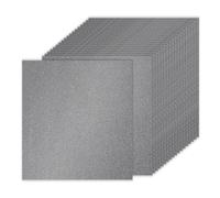 PATIKIL 40Sheets Grey Glitter Cardstock Paper, 12 x 12 in 250gsm Square Premium Sparkly Paper Craft Cardstock Paper for Scrapbook Card Making DIY Art Projects Wedding Party