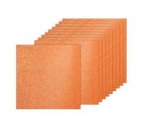 PATIKIL 40Sheets Orange Glitter Cardstock, 12x12In Glitter Paper Card Stock Shiny Scrapbook 250gsm Sparkly Paper Large Shimmer for Crafts Scrapbook DIY Art Wedding Party