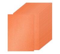 PATIKIL 40Sheets Orange Glitter Cardstock Paper, A4(8.3x11.7 Inch) 250gsm Premium Sparkly Paper Craft Cardstock Paper for Scrapbook Card Making DIY Art Projects Wedding Party