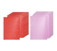 PATIKIL 40Sheets Red/Pink Glitter Cardstock, 8.3x11.7 in A4 Glitter Paper Card Stock Shiny Scrapbook 250gsm Sparkly Paper Large Shimmer for Crafts Scrapbook DIY Art Wedding Party