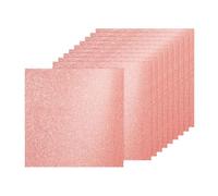 PATIKIL 40Sheets Rose Gold Glitter Cardstock, 12x12In Glitter Paper Card Stock Shiny Scrapbook 250gsm Sparkly Paper Large Shimmer for Crafts Scrapbook DIY Art Wedding Party