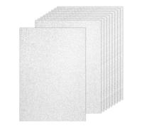 PATIKIL 40Sheets Silver Glitter Cardstock, 8.3x11.7 in A4 Glitter Paper Card Stock Shiny Scrapbook 250gsm Sparkly Paper Large Shimmer for Crafts Scrapbook DIY Art Wedding Party