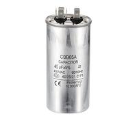 PATIKIL 40uF 40MDF 450V AC Fan Start Capacitor, CBB65 Circular Run Capacitor for AC Motor Run Air Conditioner Cool Heat Pump Condenser Straight