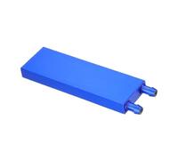 PATIKIL 40x120x12mm Aluminum Water Cooling Block, Liquid Cooler Plate Heat Sink Systems Water Cooled Exchanger for Computer CPU Graphics Radiator Semiconductor Refrigeration, Blue
