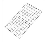 PATIKIL 40x30cm Wire Grid Panel, 2 Pack Board Photo Pictures Memo Display Grid Panels Hanging Organizer Wall Decorative Panel for Home Office Wedding, Black