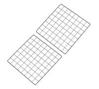 PATIKIL 40x40cm Wire Grid Panel, 2 Pack Board Photo Pictures Memo Display Grid Panels Hanging Organizer Wall Decorative Panel for Home Office Wedding, Black