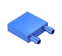 PATIKIL 40x40x12mm Aluminum Water Cooling Block, Liquid Cooler Plate Heat Sink System Water Cooled Exchanger for Computer CPU Graphics Radiator Semiconductor Refrigeration, Blue