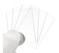 PATIKIL 40x50mm Glass Streak Plate, 6pcs Lab Glass Slides Microscope Glass Slides Optical Optically Clear Glass Slides Smooth Edges High Transparency Transparent Uniform Thickness