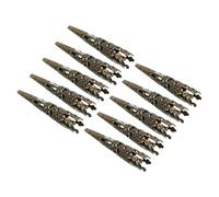 PATIKIL 41mm Corsage Decorative Holder, 12 Pcs Brooch Pin Vase Pocket Boutonnieres Holder for Wedding Party DIY Crafts, Bronze