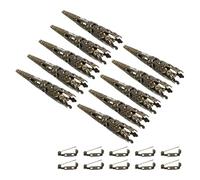 PATIKIL 41mm Corsage Decorative Holder, 12 Pcs Brooch Pin Vase Pocket Boutonnieres Holder with Bar Pins for Wedding Party DIY Crafts, Bronze