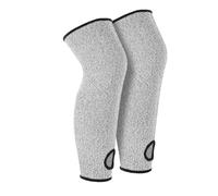 PATIKIL 42cm Cut Resistant Leg Sleeves, 1Pair HPPE Protective Leg Protectors Sleeves Thin Skin Protective Sleeves for Welding Lawn Mowing Construction, Gray