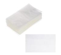 PATIKIL 42x70mm PVC Perforated Shrink Bands, 400Pcs 0.03mm Thick Heat Shrink Seal Wrap Fit for 10ml Essential Oil Bottles Jars Cans Tins, Clear