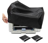 PATIKIL 43 x 43 x 42cm / 70 x 45 x 30cm Printer Dust Cover Case, 2Pcs Water Proof Static Free Polyester Protective Covers Jacket for Various Printers or Copiers, Black