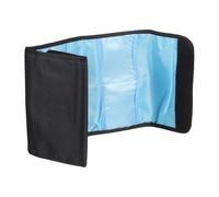 PATIKIL 43mm Lens Filter Case, 1PCS 8 Pockets Camera Filter Carry Bag Nylon Shockproof Camera Filter Lens Protector Pouch for Photography Round Circular Square Filters Storage, Black