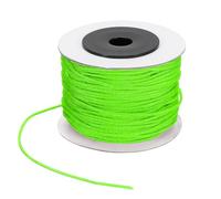 PATIKIL 44 Yard Nylon String for Bracelets, 1.5 mm Nylon Rope Cord Braided Ornament Lanyard Thread Universal Blinds Pull Strings for DIY Craft Bead Bracelet Making, Fluorescent Green