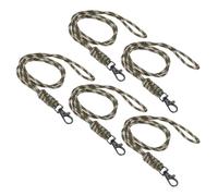 PATIKIL 44cm Neck Lanyard with Hook, 5 Pcs Long Neck Strap Lanyard Badge Lanyard for ID Badges Holder Keys USB Keychain USB Office, Camo Green