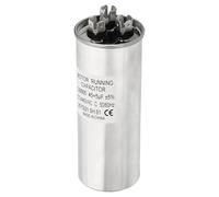 PATIKIL 45/5uF 45+5MFD 370-440V AC Capacitor, 1Pcs CBB65 Motor Start Capacitors Dual Round Run Capacitor for Air Conditioner or Heat Pump Condenser Straight Cool