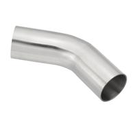 PATIKIL 45 Degree Bend Elbow, 1 1/2inch OD Sanitary Exhaust Pipe Elbow Intercooler Pipe Mandrel Elbow Connector Tube for Welding Brewery Equipment HVAC Stair Handrail, 1 Pcs