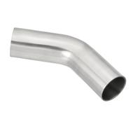 PATIKIL 45 Degree Bend Elbow, 1 1/4inch OD Sanitary Exhaust Pipe Elbow Intercooler Pipe Mandrel Elbow Connector Tube for Welding Brewery Equipment HVAC Stair Handrail, 2Pcs