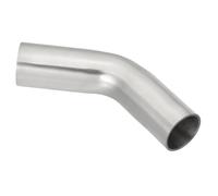 PATIKIL 45 Degree Bend Elbow, 1 1/8inch OD Sanitary Exhaust Pipe Elbow Intercooler Pipe Mandrel Elbow Connector Tube for Welding Brewery Equipment HVAC Stair Handrail, 1 Pcs