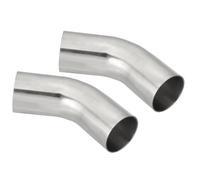 PATIKIL 45 Degree Bend Elbow, 1 7/8inch OD Sanitary Exhaust Pipe Elbow Intercooler Pipe Mandrel Elbow Connector Tube for Welding Brewery Equipment HVAC Stair Handrail, 2 Pcs
