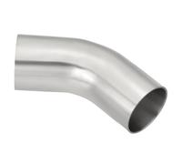 PATIKIL 45 Degree Bend Elbow, 2 1/4inch OD Sanitary Exhaust Pipe Elbow Intercooler Pipe Mandrel Elbow Connector Tube for Welding Brewery Equipment HVAC Stair Handrail, 1 Pcs