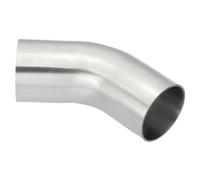 PATIKIL 45 Degree Bend Elbow, 2 3/8inch OD Sanitary Exhaust Pipe Elbow Intercooler Pipe Mandrel Elbow Connector Tube for Welding Brewery Equipment HVAC Stair Handrail, 1 Pcs