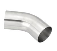 PATIKIL 45 Degree Bend Elbow, 3inch OD Sanitary Exhaust Pipe Elbow Intercooler Pipe Mandrel Elbow Connector Tube for Welding Brewery Equipment HVAC Stair Handrail, 1 Pcs