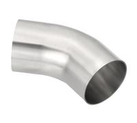 PATIKIL 45 Degree Bend Elbow, 4inch OD Sanitary Exhaust Pipe Elbow Intercooler Pipe Mandrel Elbow Connector Tube for Welding Brewery Equipment HVAC Stair Handrail, 1 Pcs